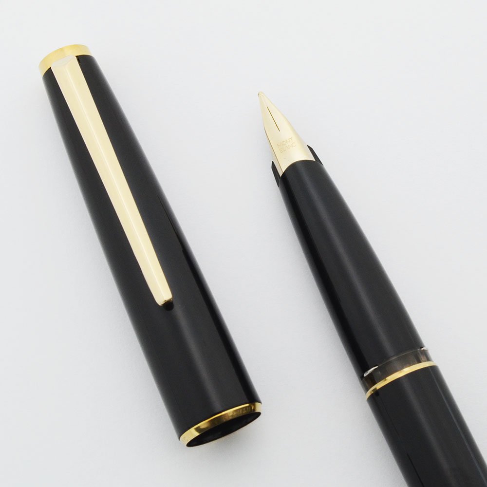 Montblanc 320P Fountain Pen (1970s) - Black, Cartridge/Converter